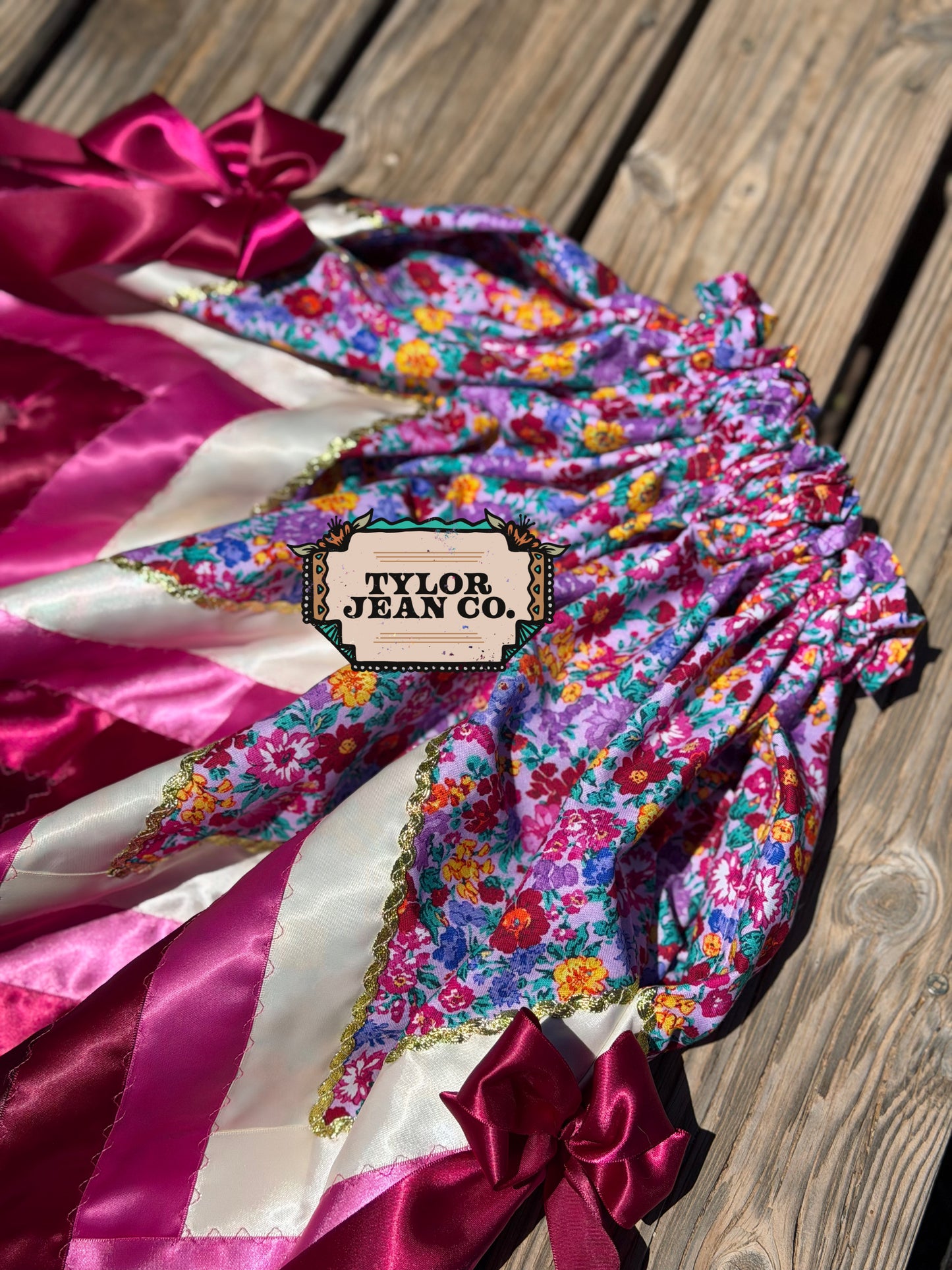 “Summer blossom” ribbon skirt