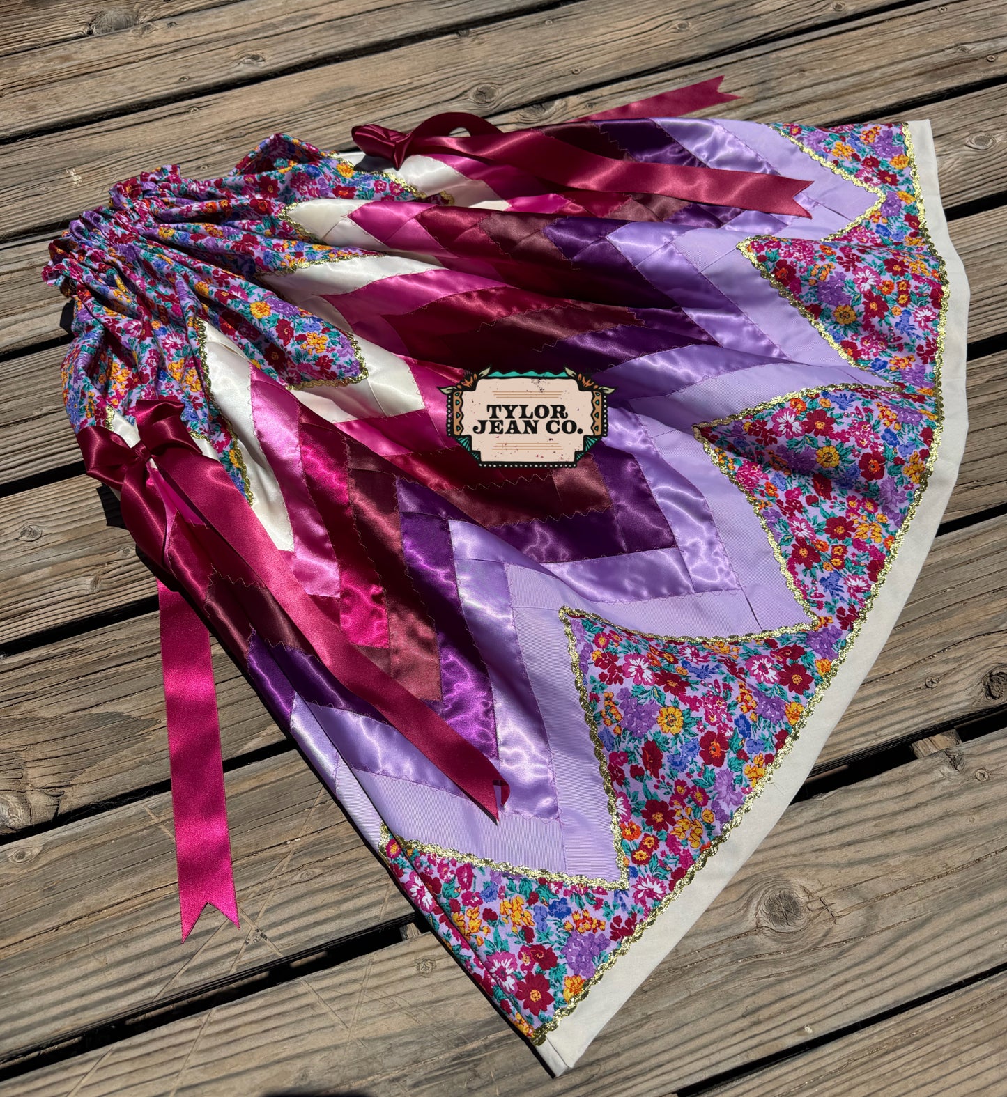 “Flowers” ribbon skirt