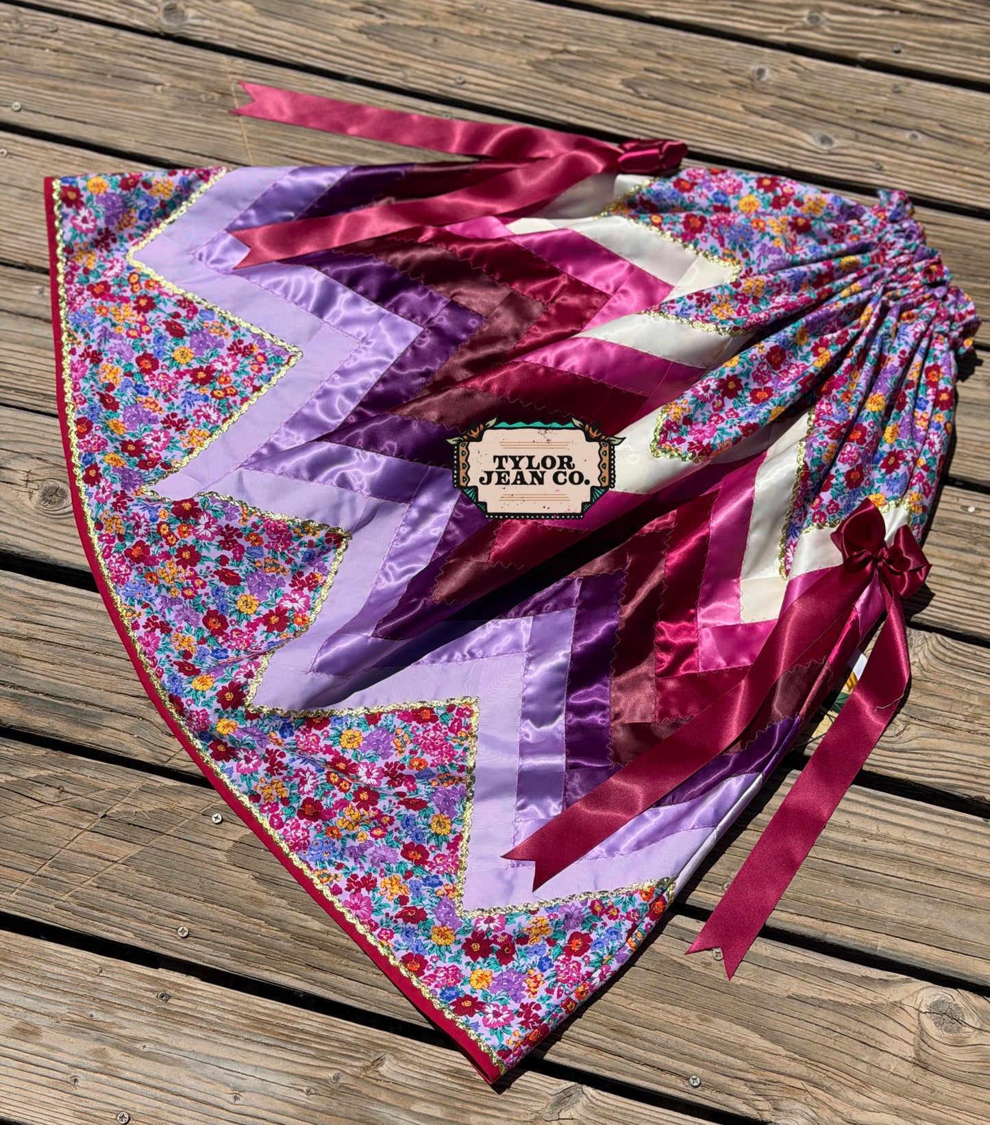“Summer blossom” ribbon skirt
