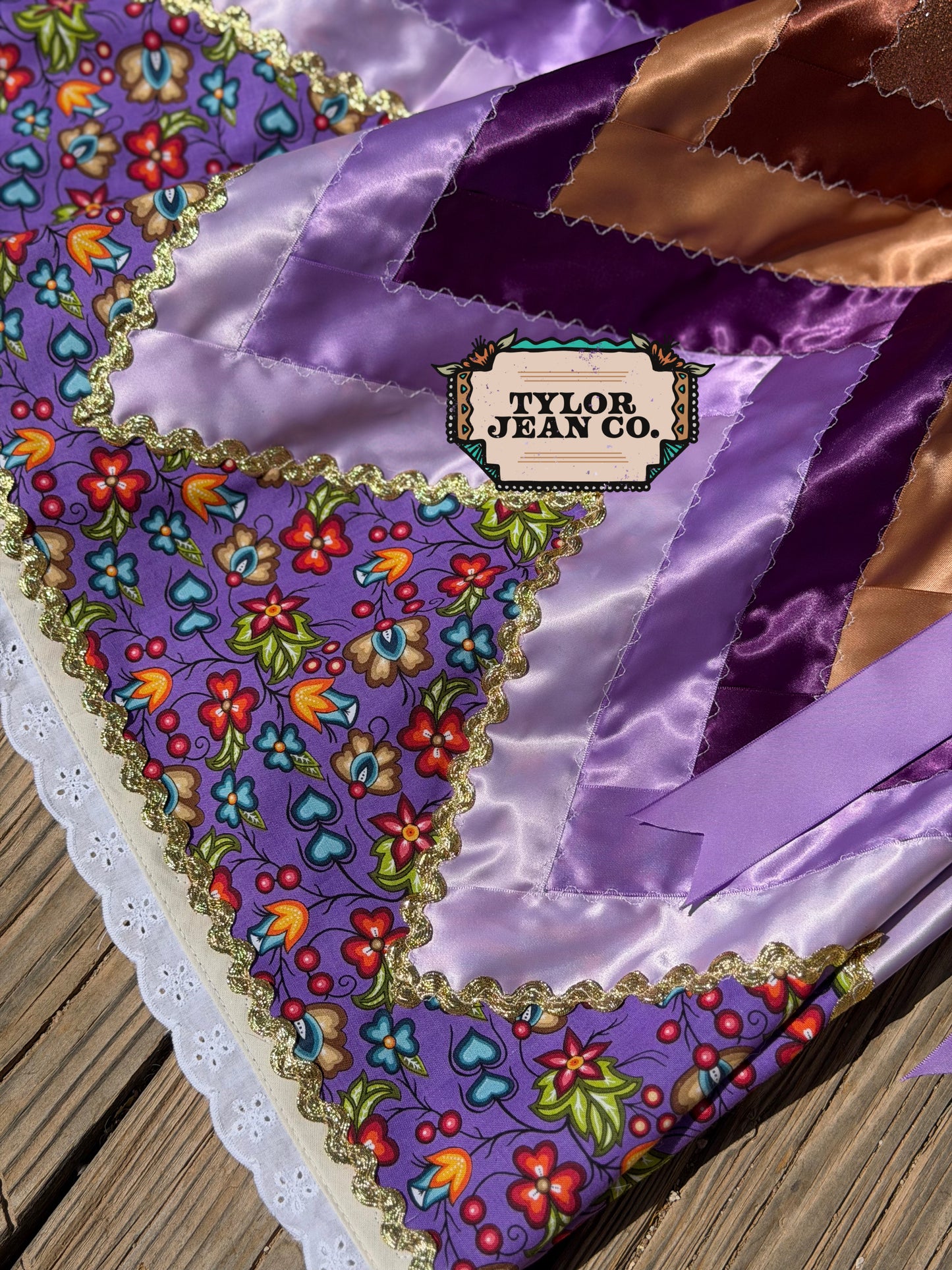 “Purples” ribbon skirt