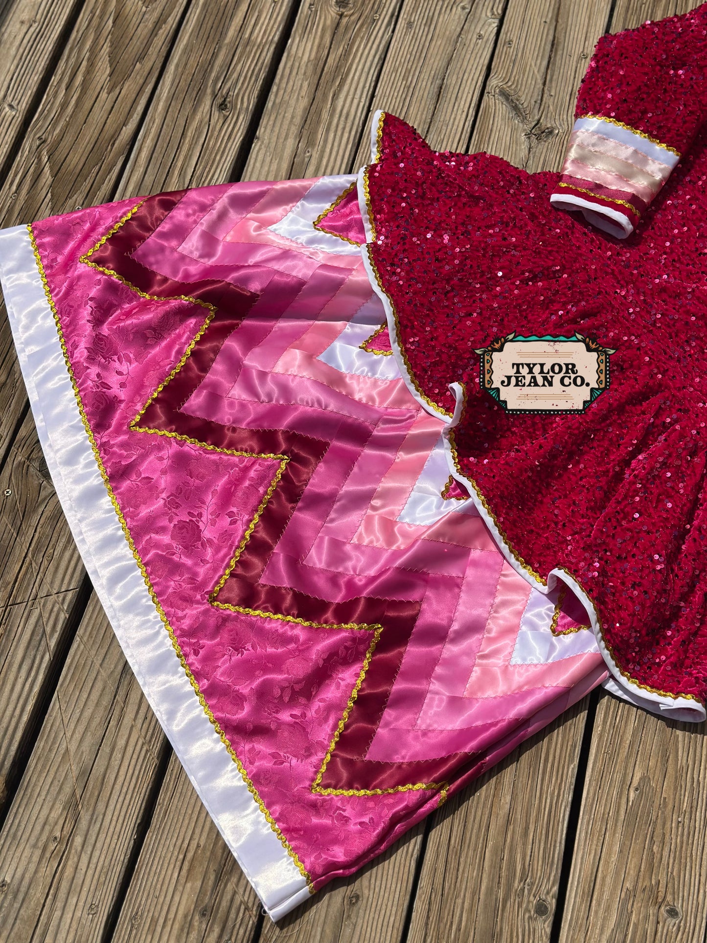 “Pinks” ribbon dress