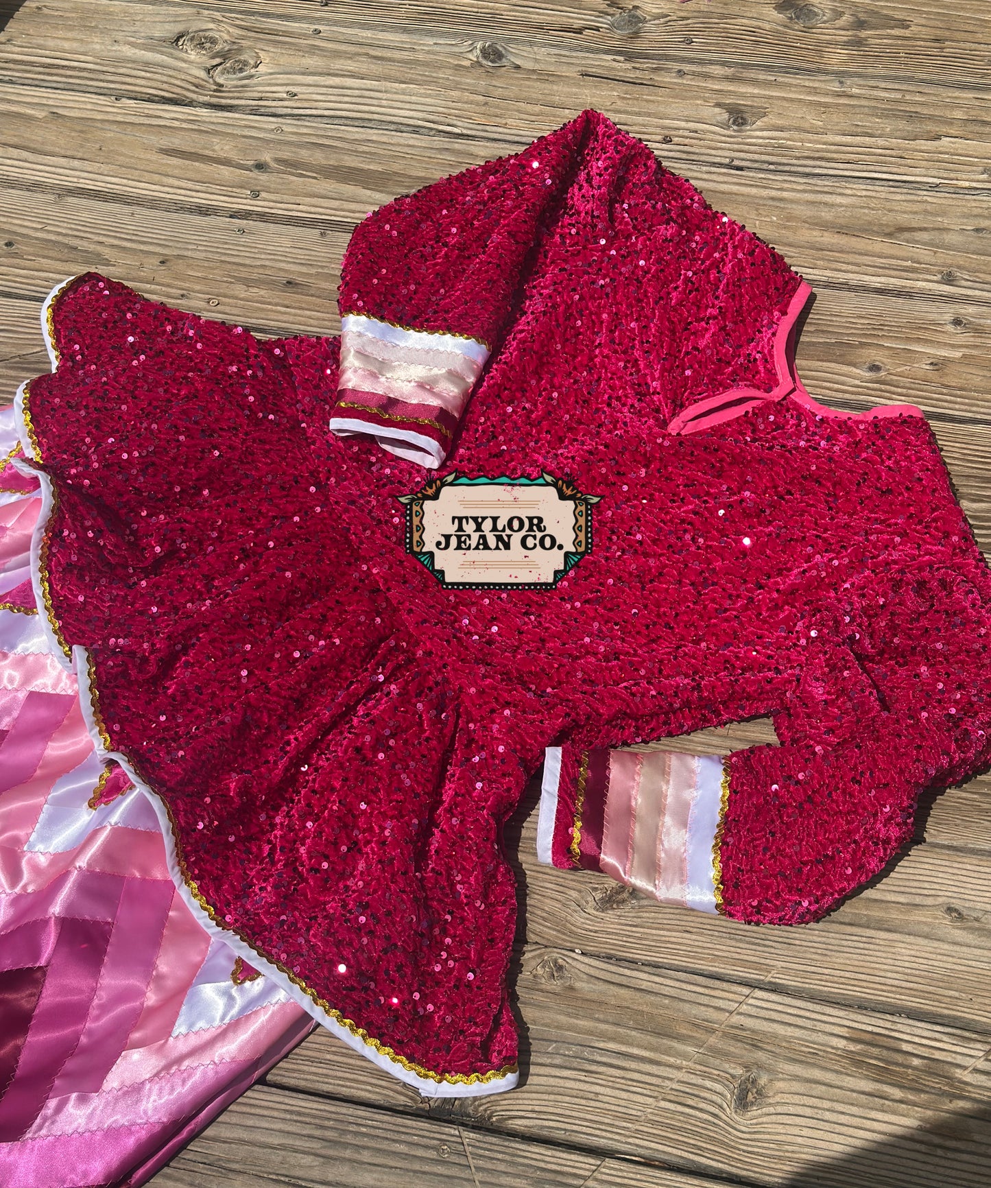 “Pinks” ribbon dress