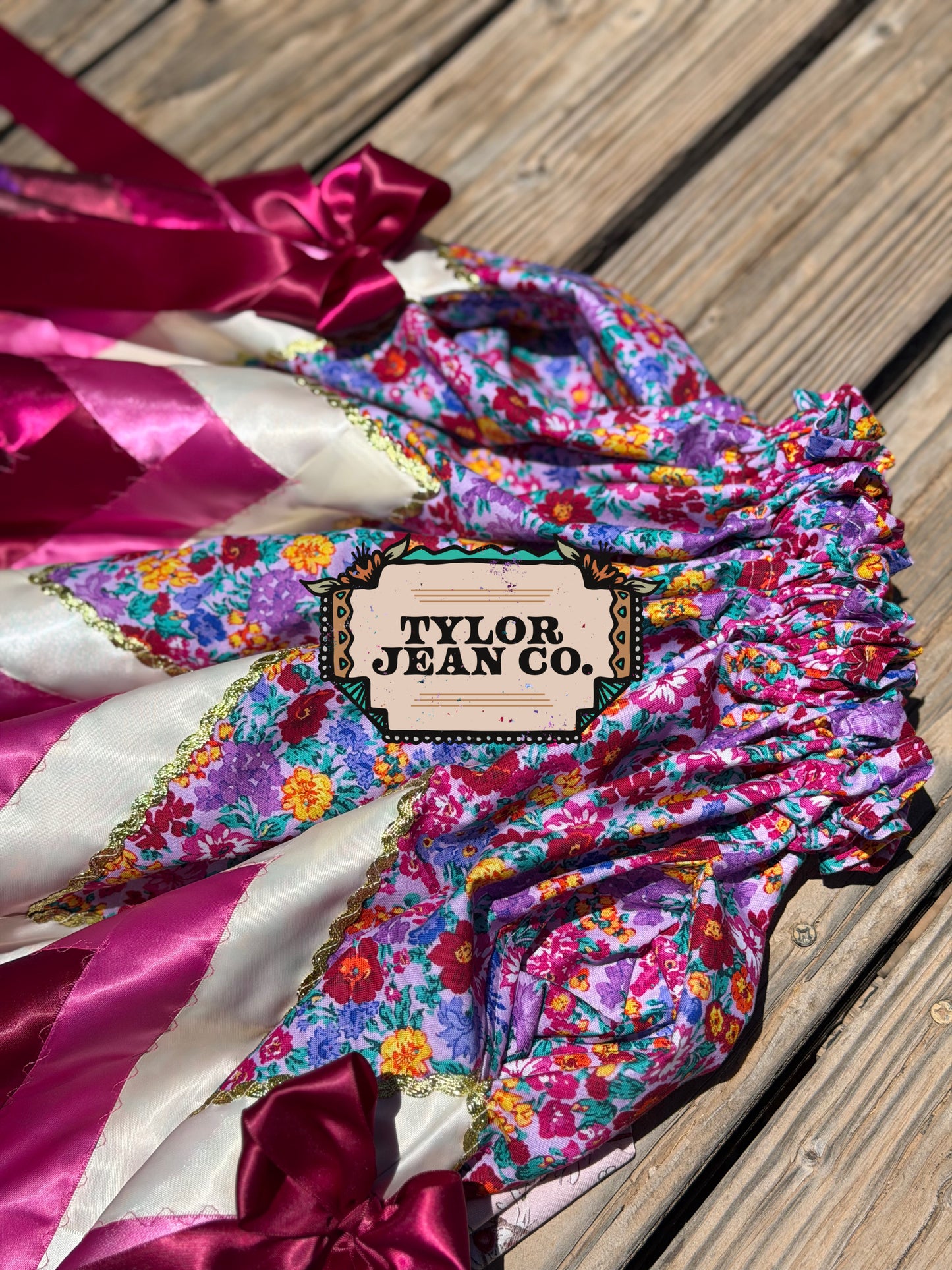 “Flowers” ribbon skirt