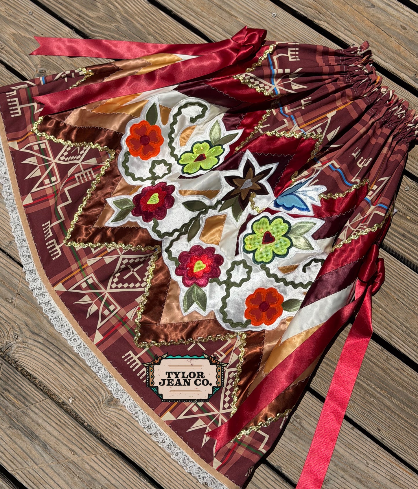 “Browns” ribbon skirt