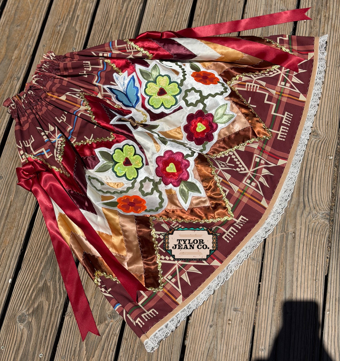 “Browns” ribbon skirt